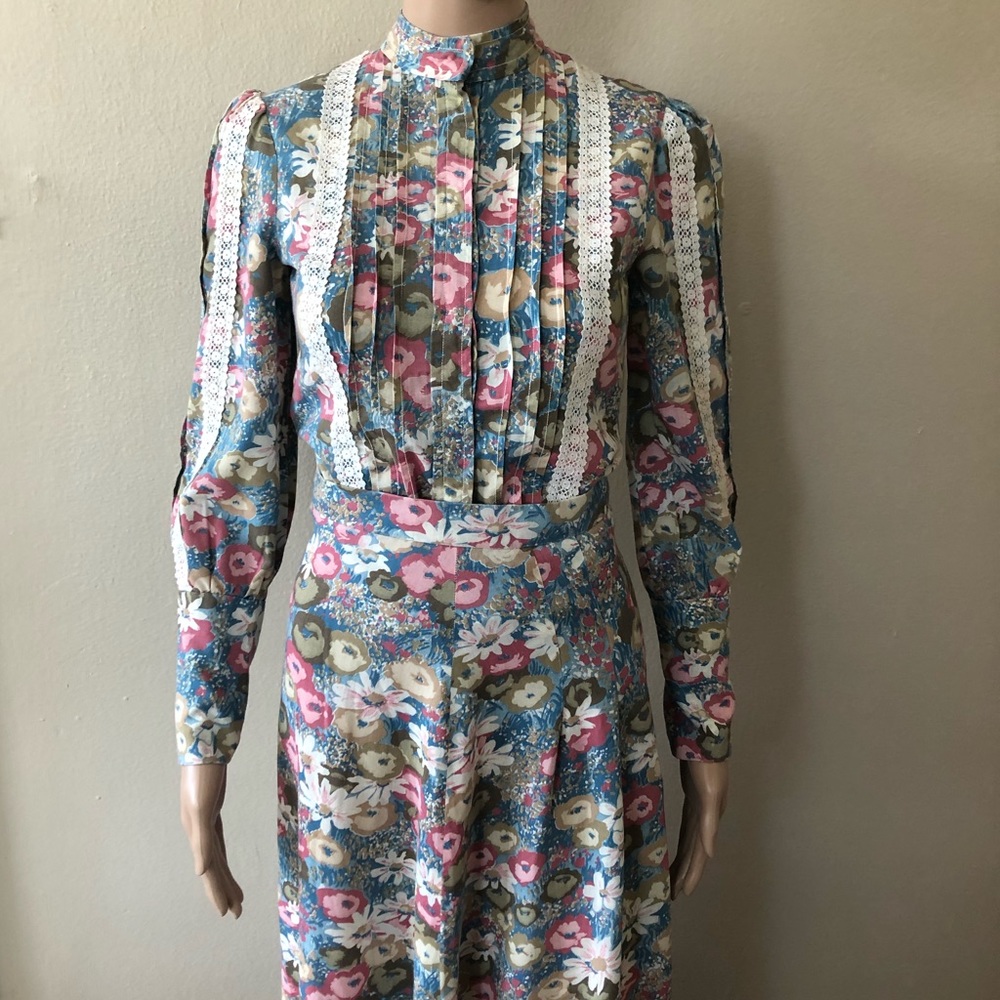 Vintage 1970s Matching Prairie Skirt Set